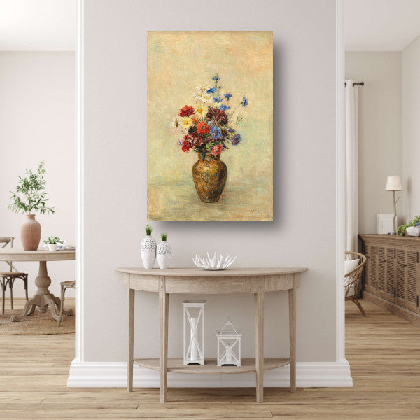 Bloemen in een vaas - Odilon Redon poster