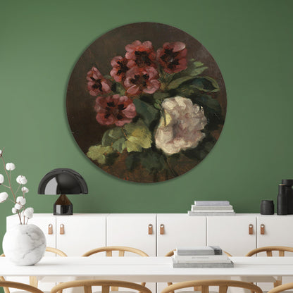 Bouquet of Flowers - Gustave Courbet forex muurcirkel