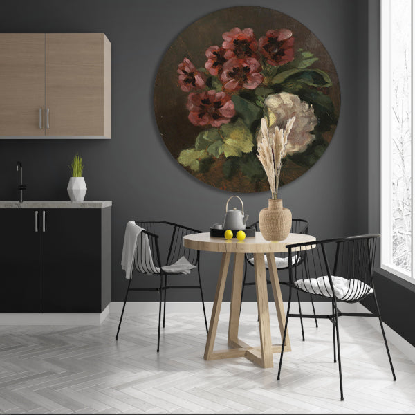 Bouquet of Flowers - Gustave Courbet forex muurcirkel