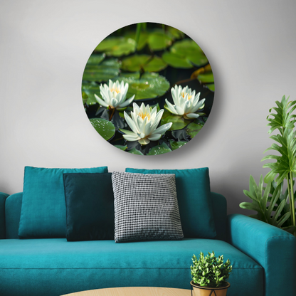 Impressionistische waterlelies forex muurcirkel