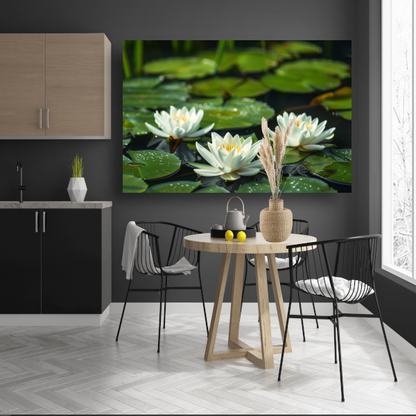 Impressionistische waterlelies poster