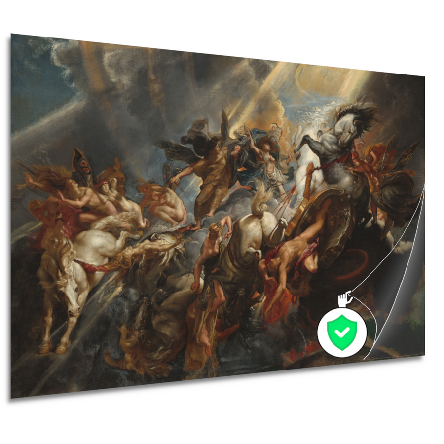 De Val van Phaeton - Peter Paul Rubens poster