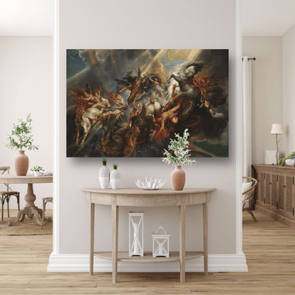De Val van Phaeton - Peter Paul Rubens poster