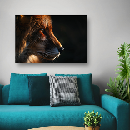 De starende blik van een schuwe vos acrylglas