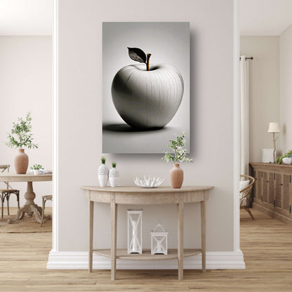 Gestileerde Appel met Golvende Lijnen poster