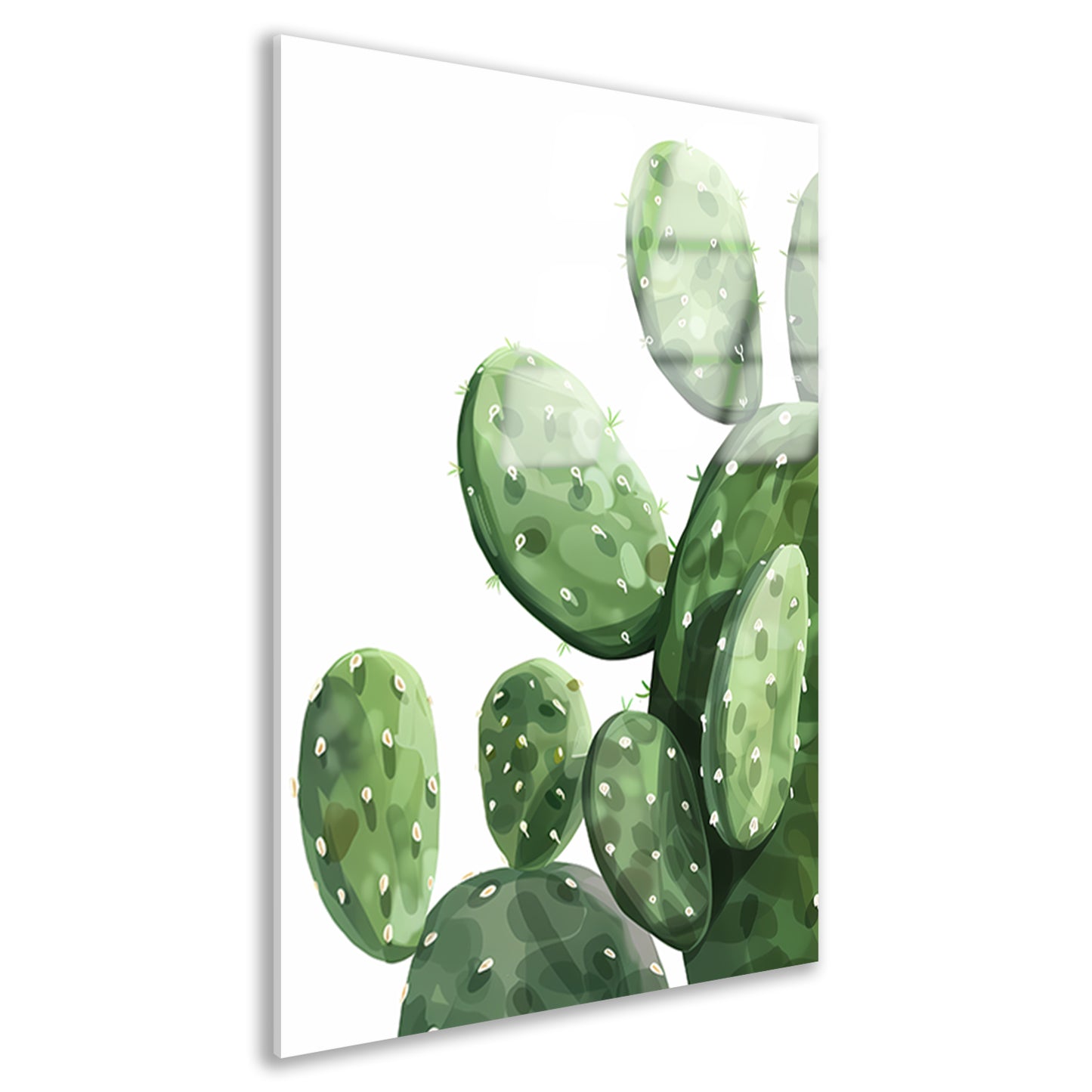 Digitale Kunst: Groene Cactus acrylglas