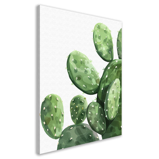 Digitale Kunst: Groene Cactus canvas