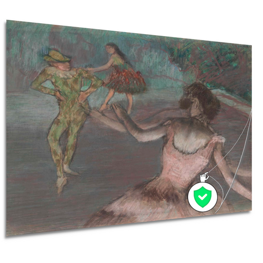 Harlekijn en dansers - Edgar Degas poster