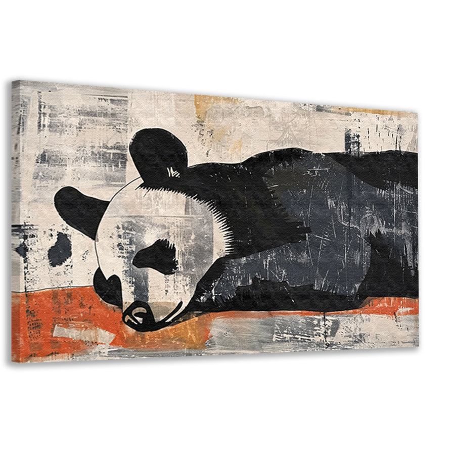 Beer rustend op abstracte achtergrondcanvas