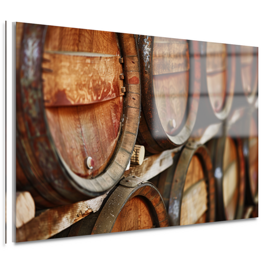Minimalistische Houten Vaten Stapel acrylglas