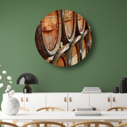 Minimalistische Houten Vaten Stapel forex muurcirkel