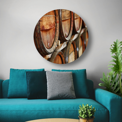 Minimalistische Houten Vaten Stapel forex muurcirkel