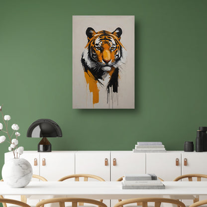 Abstracte Tijger in Moderne Kunstuitdrukking Acrylglas