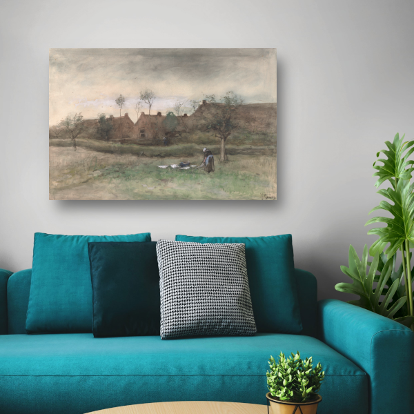 Bleekveldje - Anton Mauve acrylglas