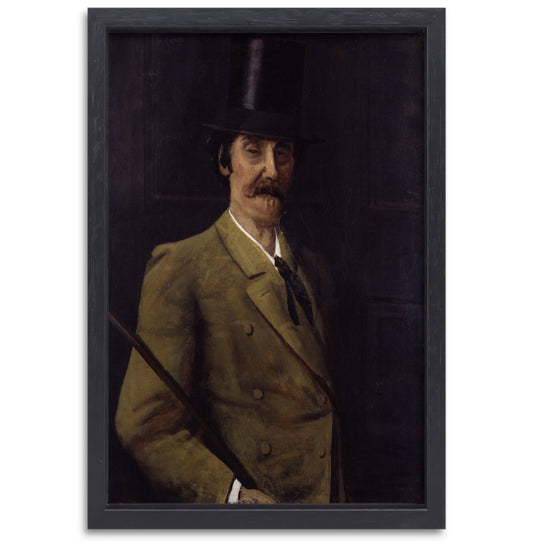 James Abbott McNeill Whistler - Walter Greaves canvas met baklijst