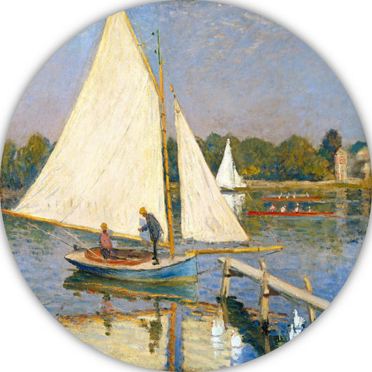 Kanovaarders in de buurt van Argenteuil - Claude Monet forex muurcirkel