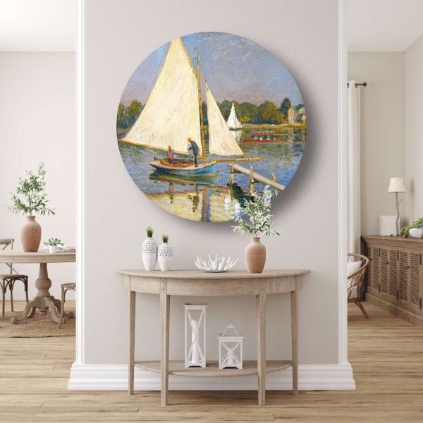 Kanovaarders in de buurt van Argenteuil - Claude Monet forex muurcirkel