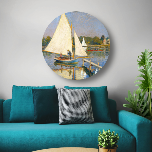 Kanovaarders in de buurt van Argenteuil - Claude Monet forex muurcirkel