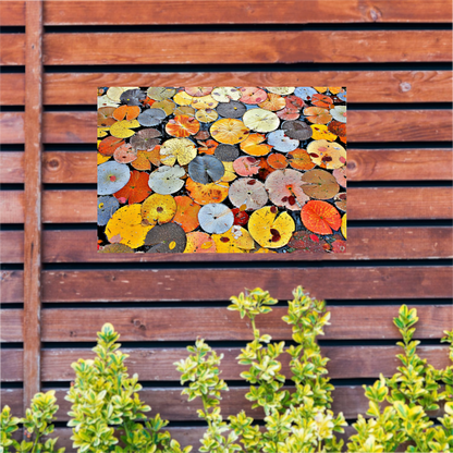 Impressionistische waterlelies tuinposter