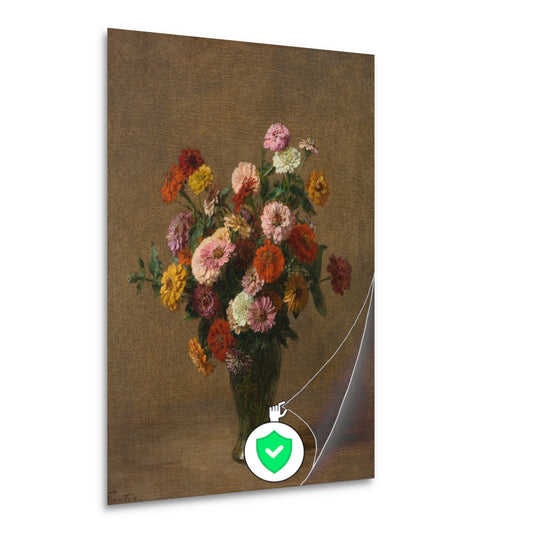 Zinnias - Henri Fantin-Latour poster