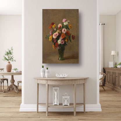 Zinnias - Henri Fantin-Latour poster