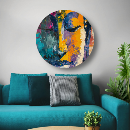 Explosie van Kleur en Dynamiek in Abstracte Kunst forex muurcirkel
