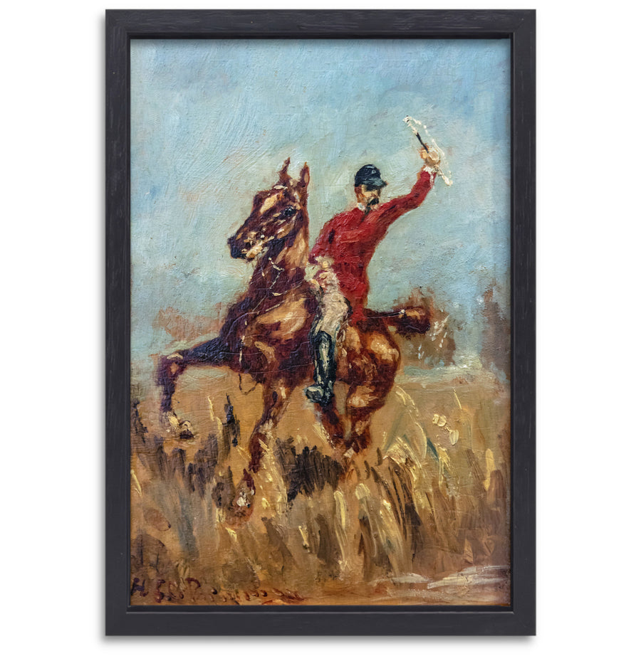 De bootsman - Henri de Toulouse-Lautrec canvas met baklijst