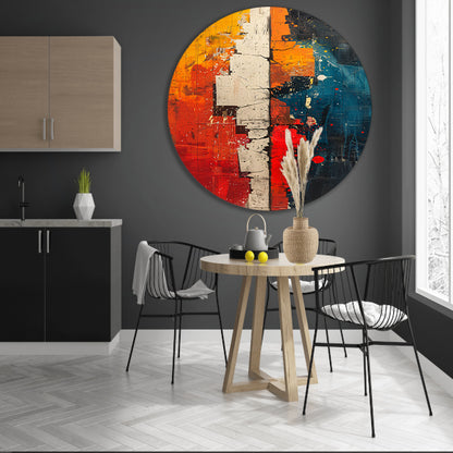 Abstract  met felle kleuren forex muurcirkel
