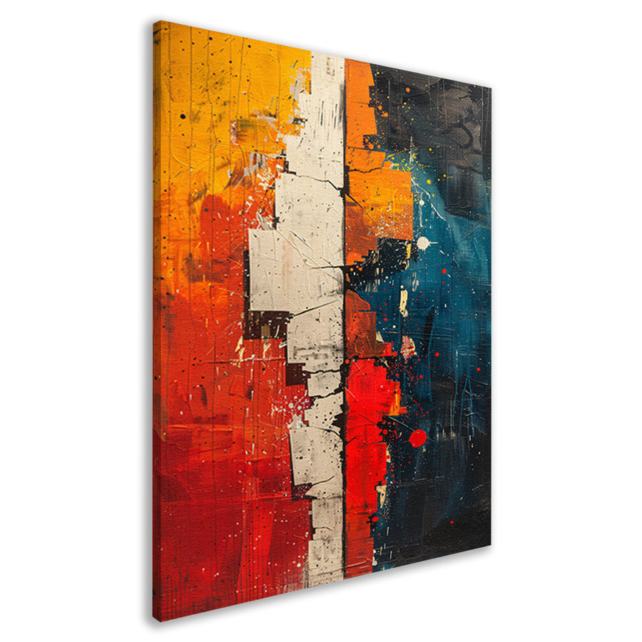 Abstract  met felle kleuren canvas
