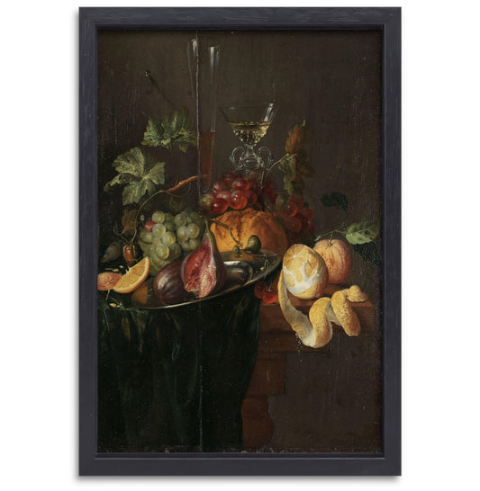 Fruit en Wijn - Jan Davidsz. de Heem canvas met baklijst