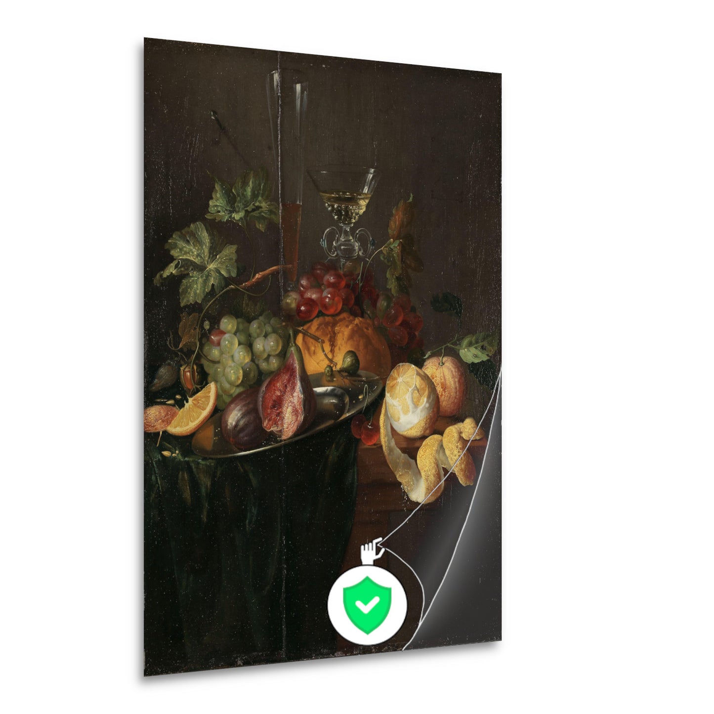 Fruit en Wijn - Jan Davidsz. de Heem poster