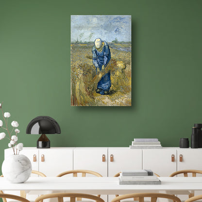 Boerin die schoven bindt - Vincent van Gogh Acrylglas