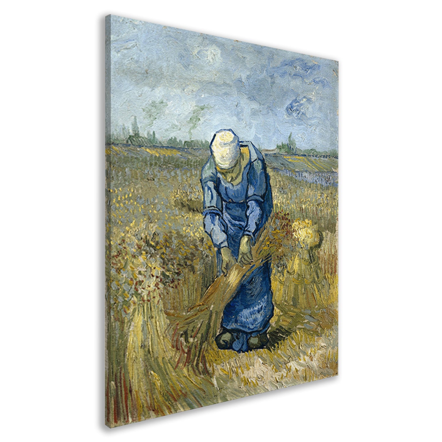 Boerin die schoven bindt - Vincent van Gogh canvas