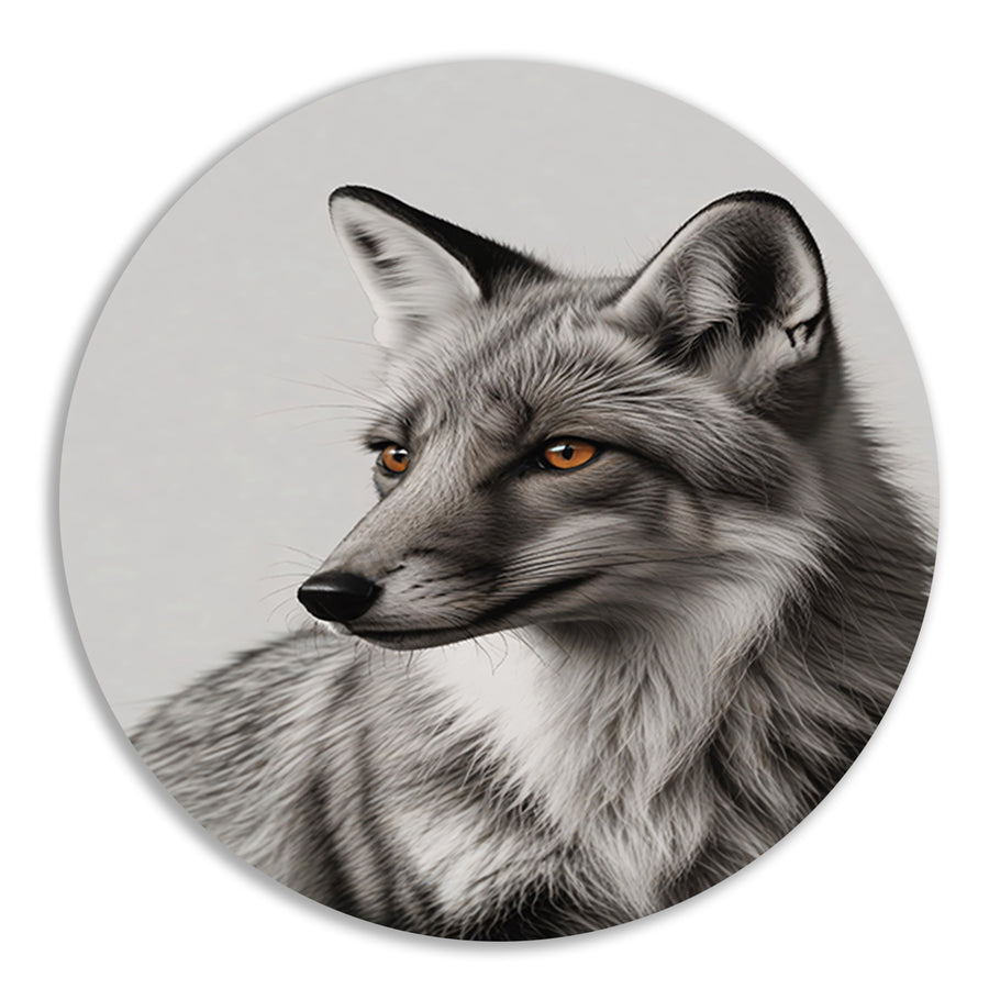 De mysterieuze blik van een wilde vos forex muurcirkel