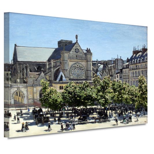 Saint-Germain-lAuxerrois in Parijs - Claude Monet canvas