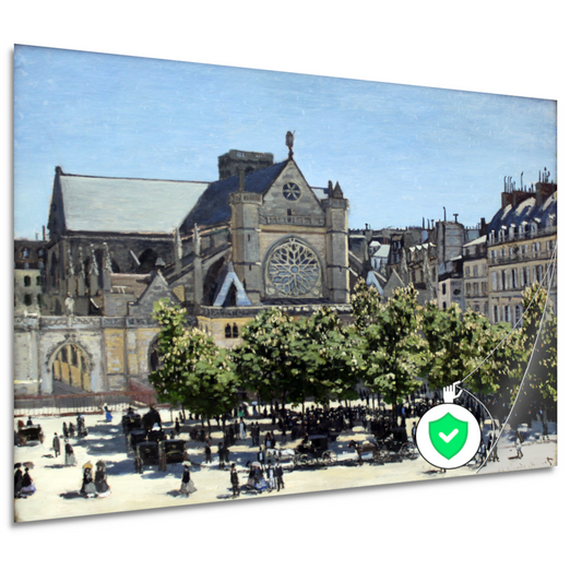 Saint-Germain-lAuxerrois in Parijs - Claude Monet poster