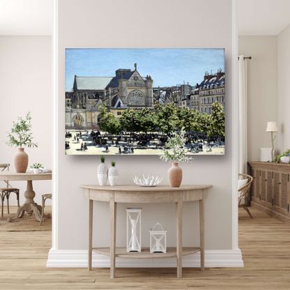 Saint-Germain-lAuxerrois in Parijs - Claude Monet poster