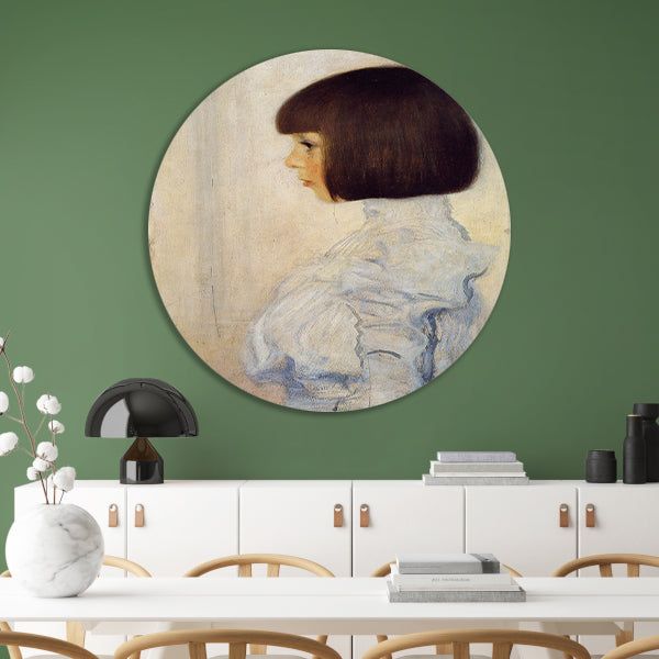 Portret van Helene Klimt - Gustav Klimt forex muurcirkel