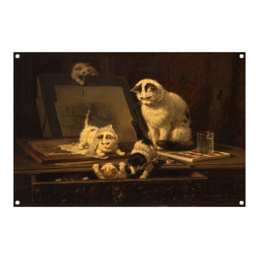 De tekenaars - Henriëtte Ronner-Knip tuinposter
