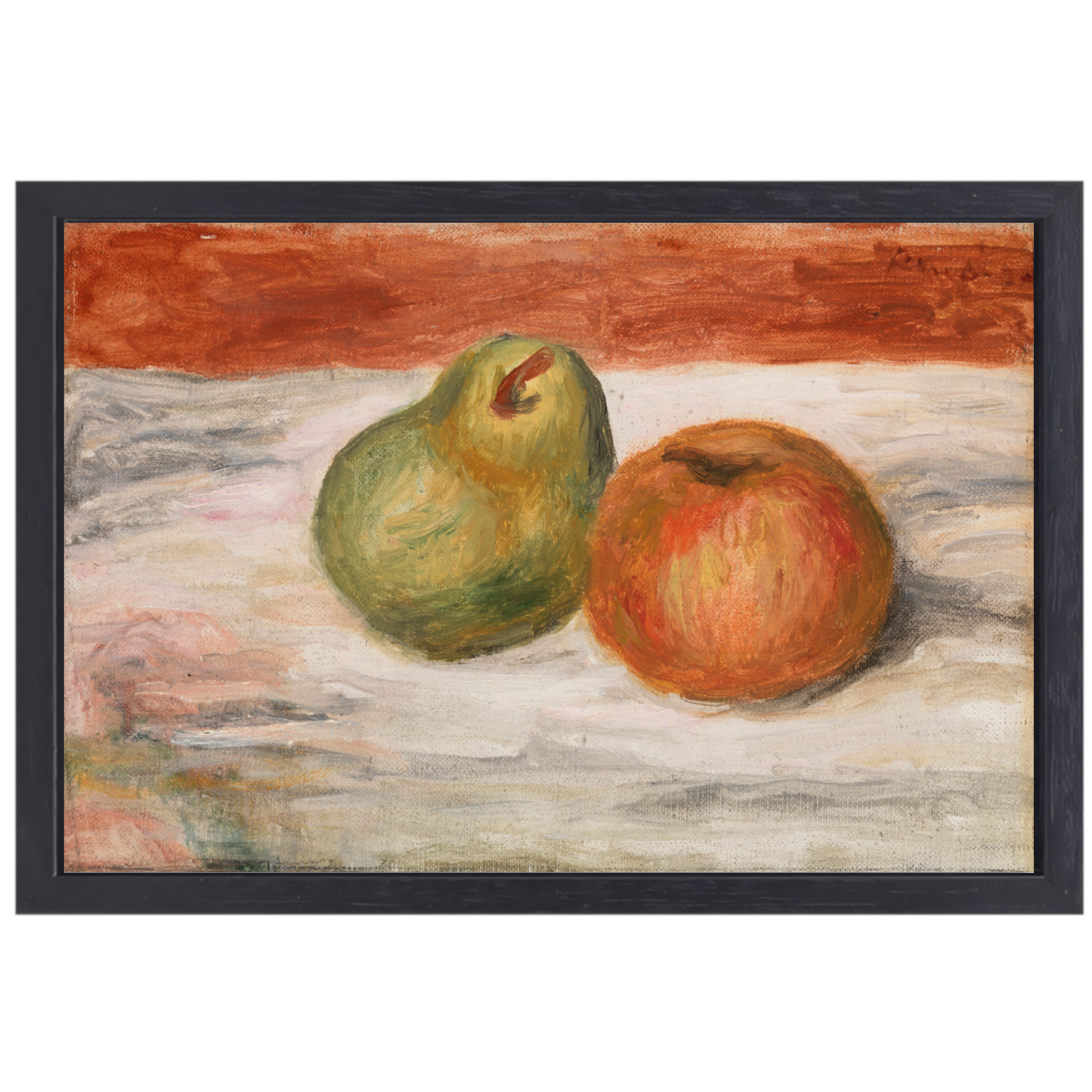 Appel en Peer - Pierre-Auguste Renoir canvas met baklijst
