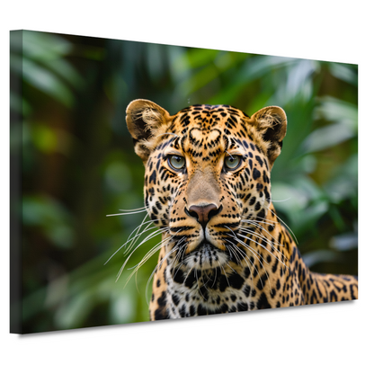 Stille Waarnemer - Luipaard in de Wildernis canvas