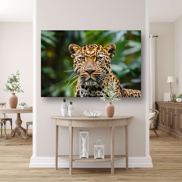 Stille Waarnemer - Luipaard in de Wildernis canvas