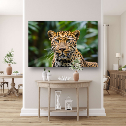 Stille Waarnemer - Luipaard in de Wildernis canvas