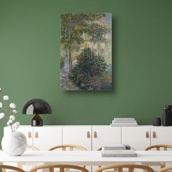 Camille Monet in de tuin van Argenteuil - Claude Monet poster