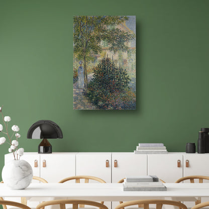 Camille Monet in de tuin van Argenteuil - Claude Monet poster