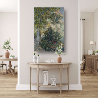 Camille Monet in de tuin van Argenteuil - Claude Monet canvas