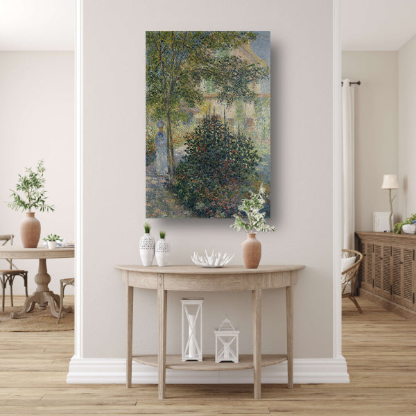 Camille Monet in de tuin van Argenteuil - Claude Monet poster