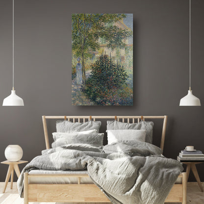 Camille Monet in de tuin van Argenteuil - Claude Monet poster