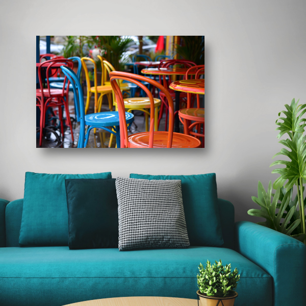 Minimalistische Meubels Buiten canvas met baklijst