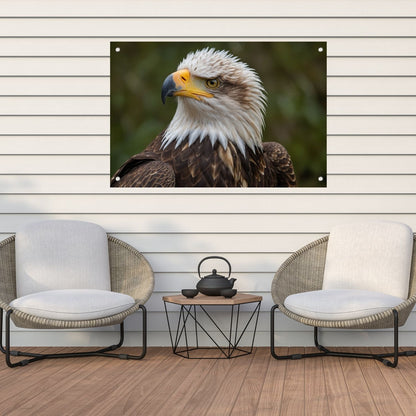 Gedetailleerd portret van een majestueuze adelaar tuinposter